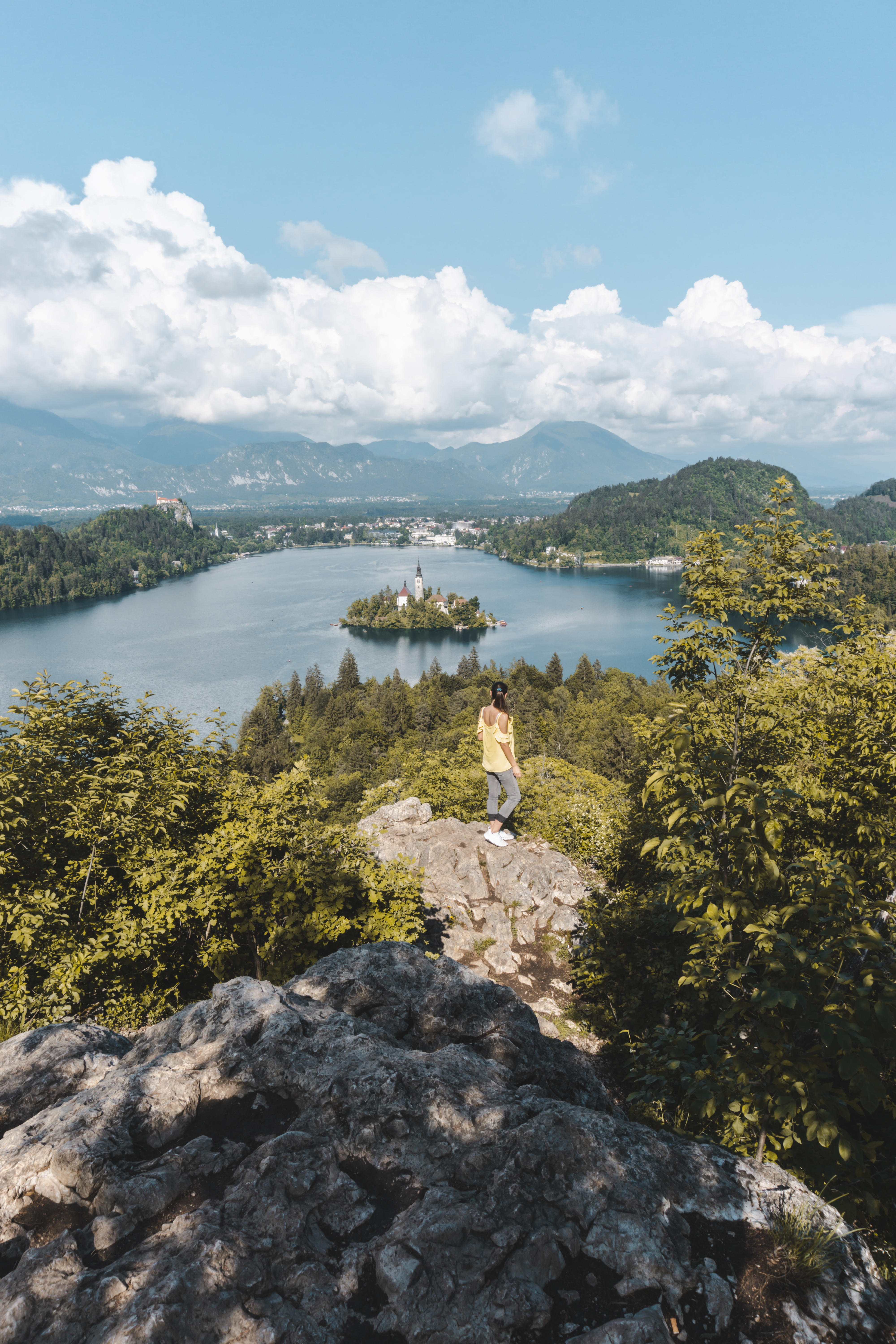Lake Bled Slovenia viewpoint 