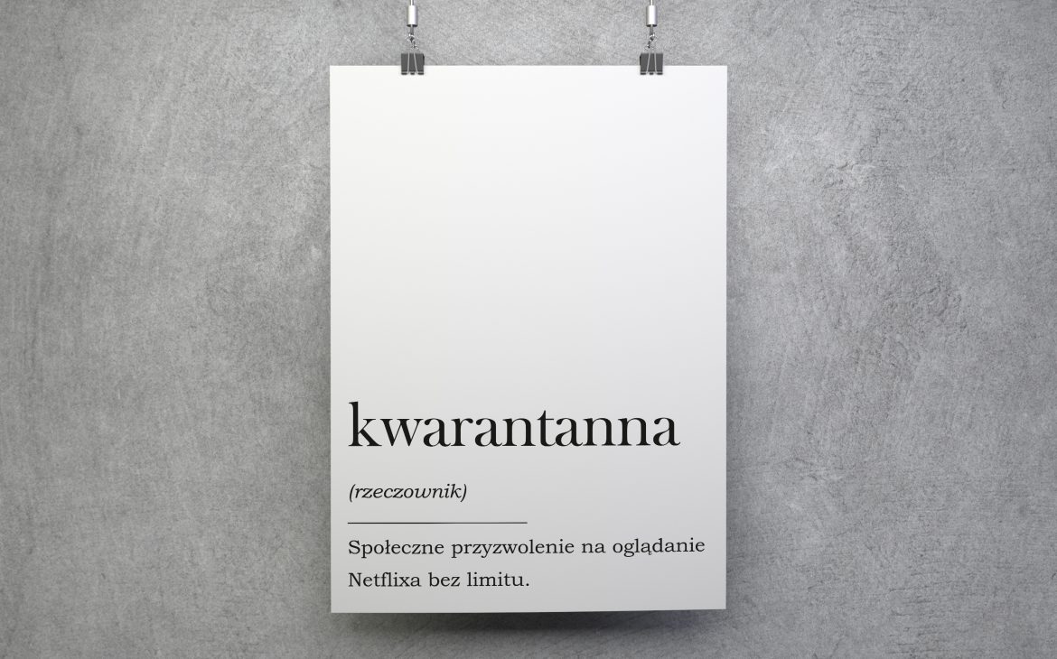 Darmowy plakat do ściągnięcia - kwarantanna, koronawirus